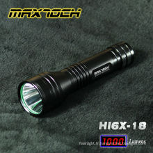 Maxtoch HI6X-18 cris T6 LED Power Style 18650 de 3.7V batterie Rechargeable lampe de poche
